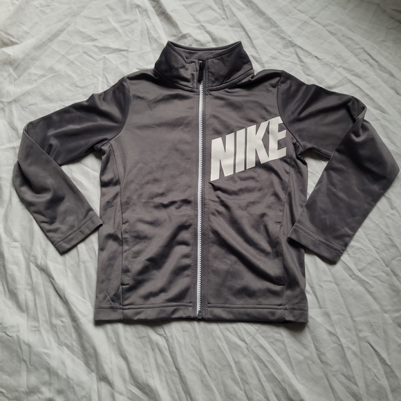 Nike Kids Tracksuit 2 Piece Full Zip Jacket Large Logo Spell Out Youth Size 5/6 - Picture 2 of 15